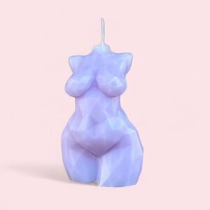 Lilac Geometric Plus Size Goddess Candle/ Venus candle